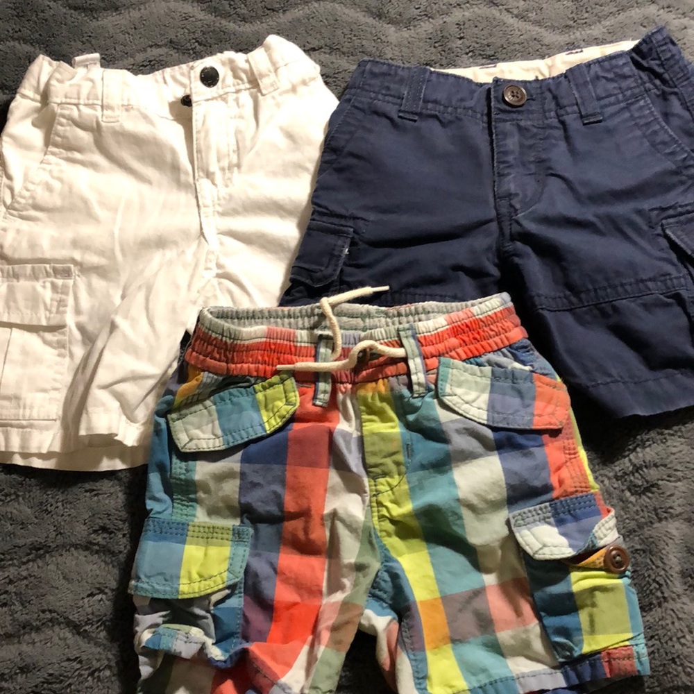 Set of 3- boys cargo shorts